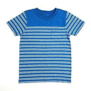 CREWCUTS | Kids' Striped Pocket T-shirt in Blue